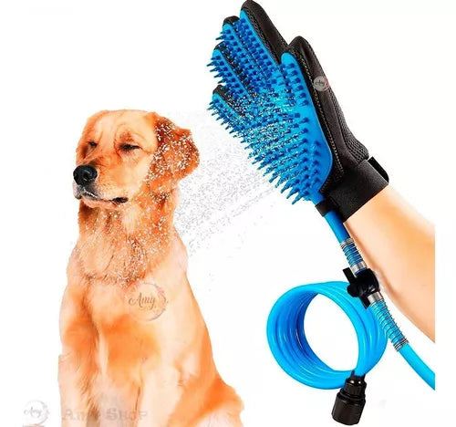 guante con manguera para perros